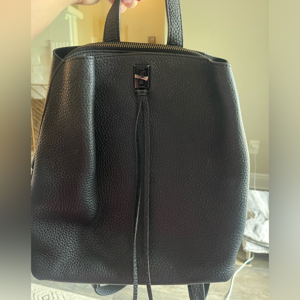 Rebecca minkoff black backpack purse